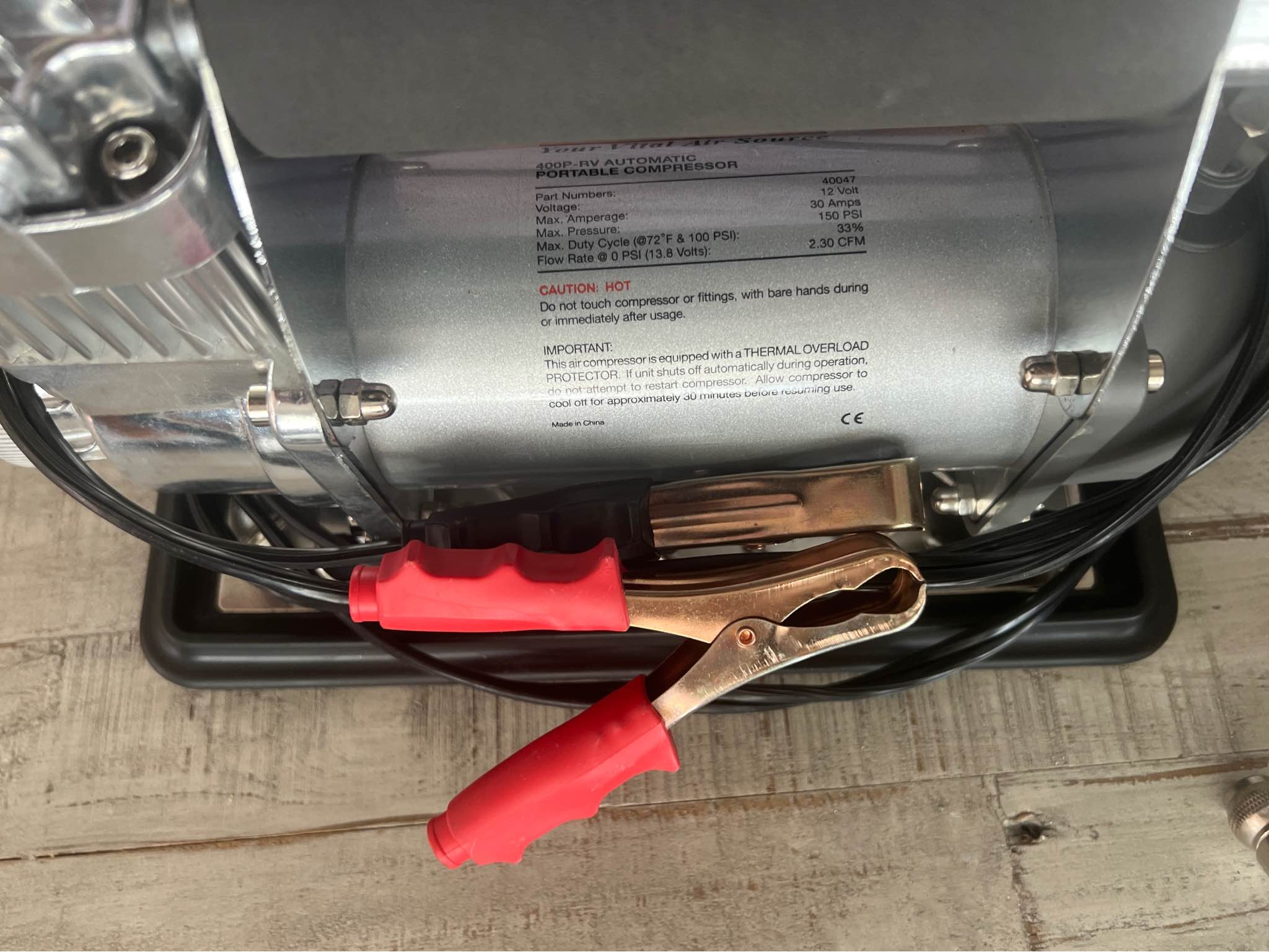 VIAIR 400P-RV Automatic Portable Compressor, Heavy Weight 40047 150 PSI ...