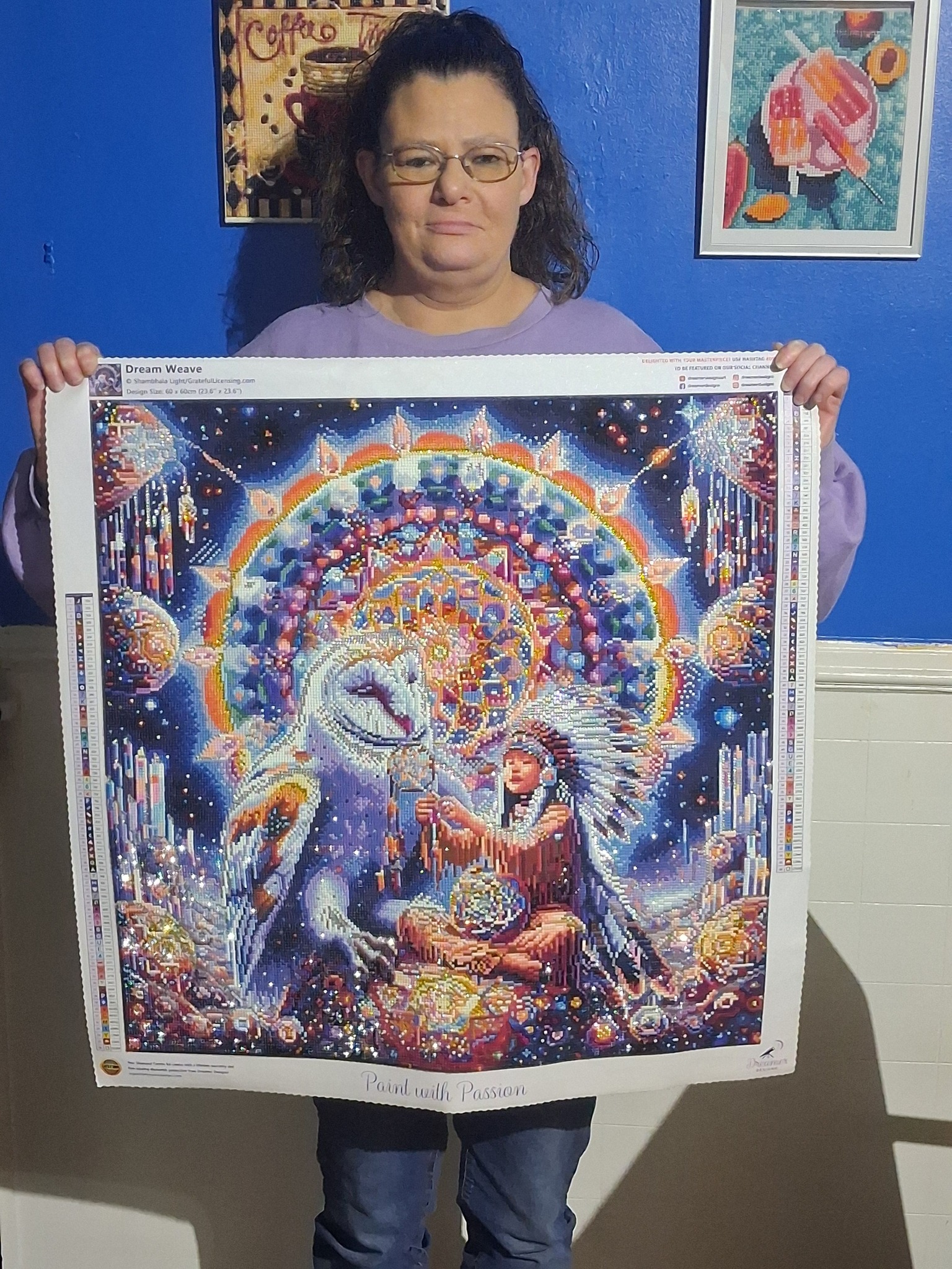 Completed finally! Whisper of the spirit woods by Diamond Art Club