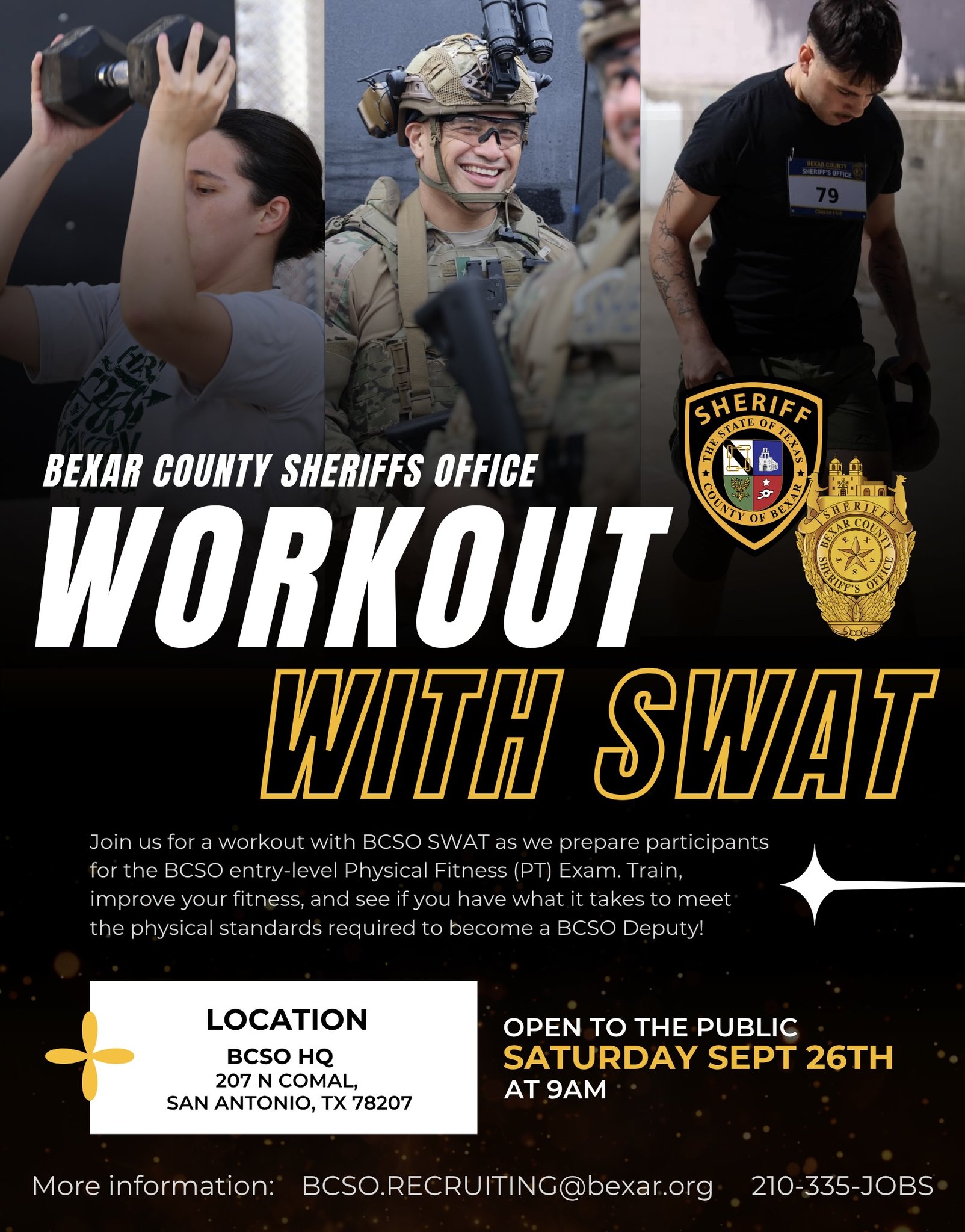 WORKOUT WITH SWAT!