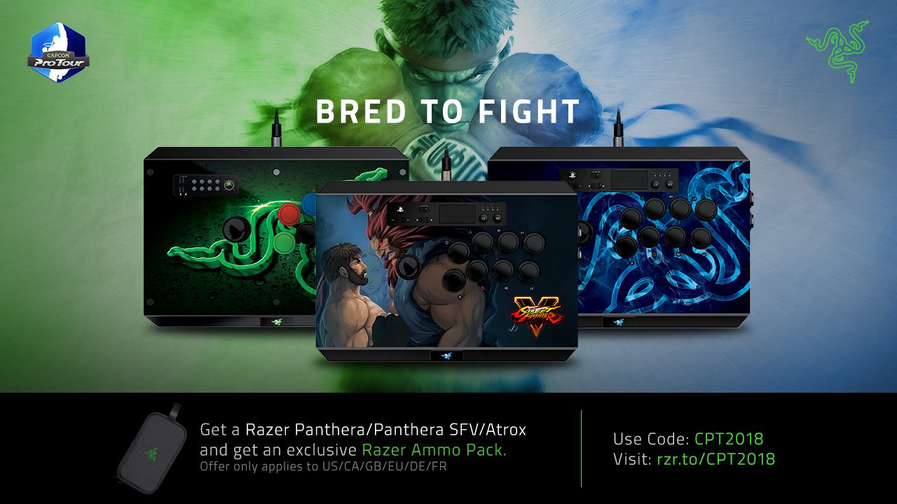 Capcom Fighters - Bred to FIGHT. Get the Razer Ammo Pack...