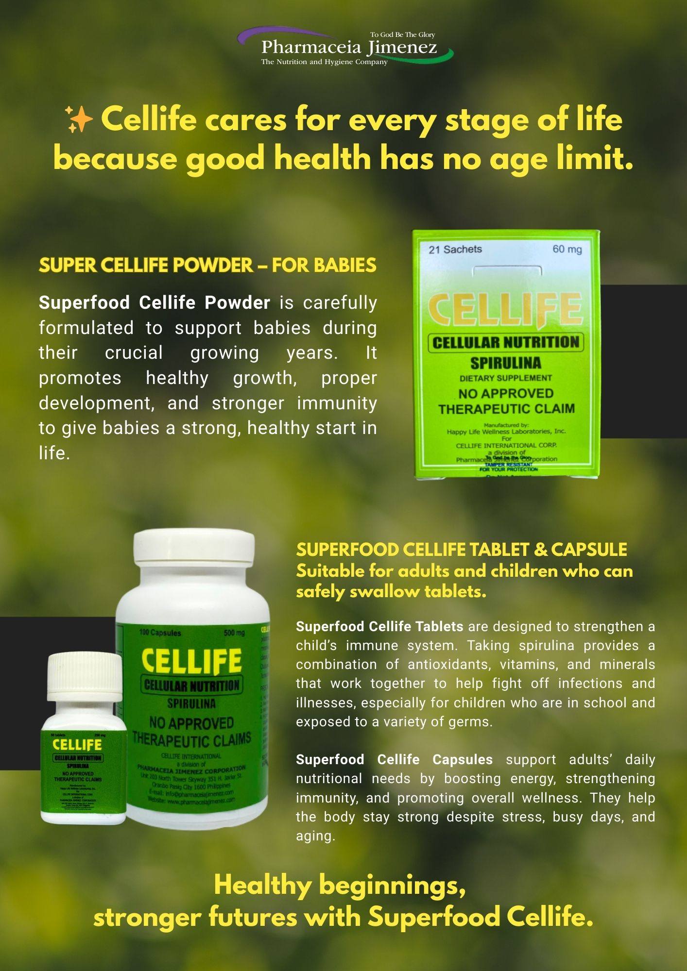 Generika - Spirulina Cellife Cellular Nutrition 🌿 Cellife Spirulina ...