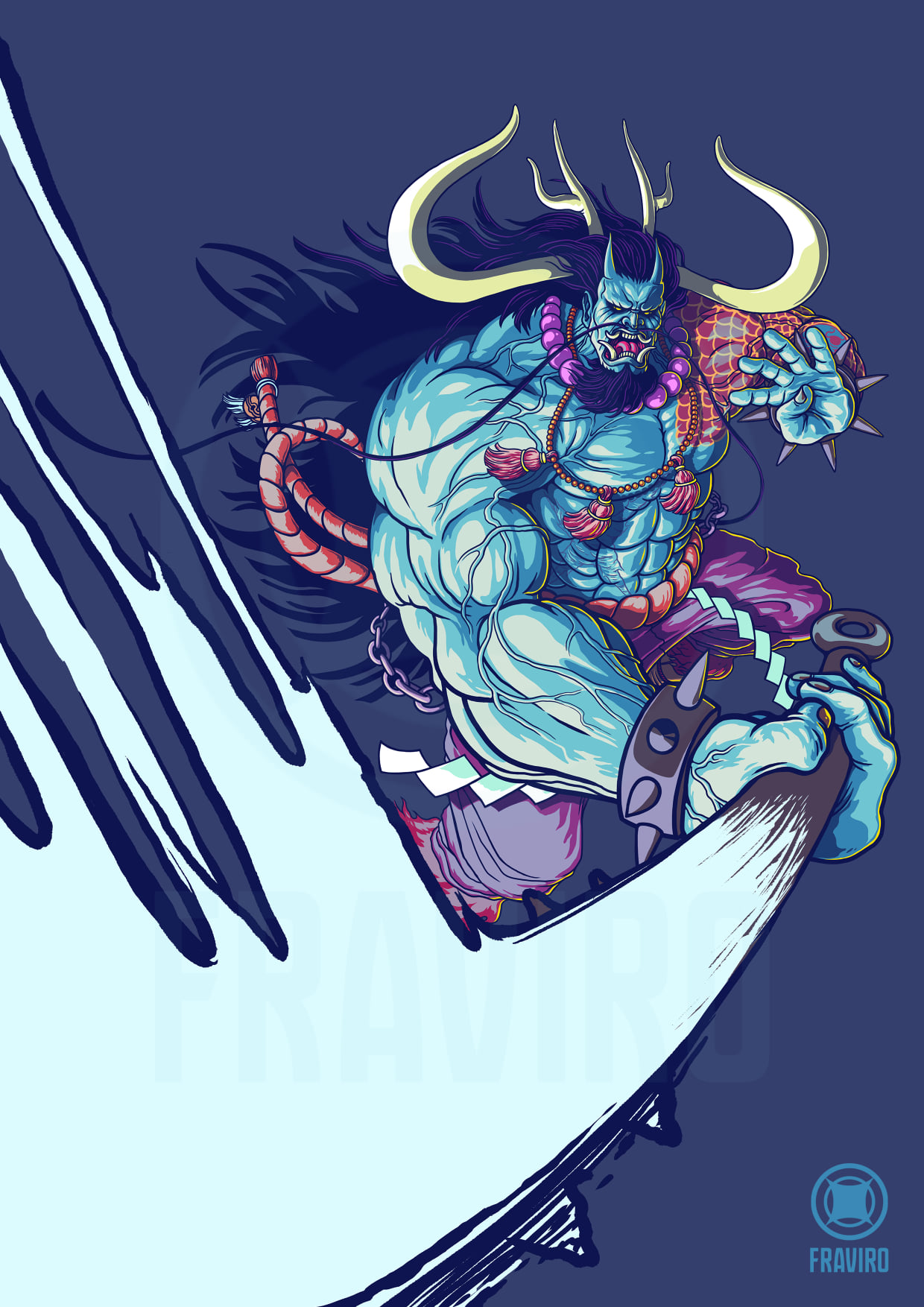ONE PIECE X ONI 👺👹 I made... - Fraviro Illustrations | Facebook