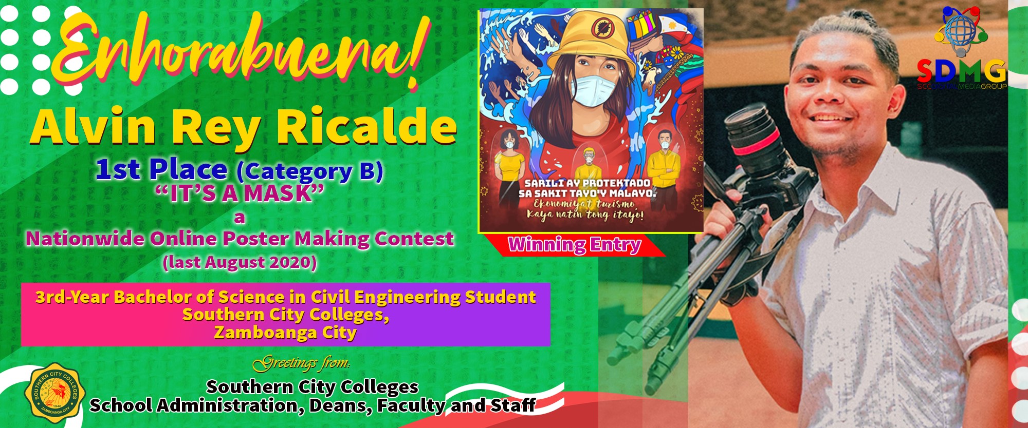 SCC Cares - Look | Congratulations! Alvin Rey Ricalde for...