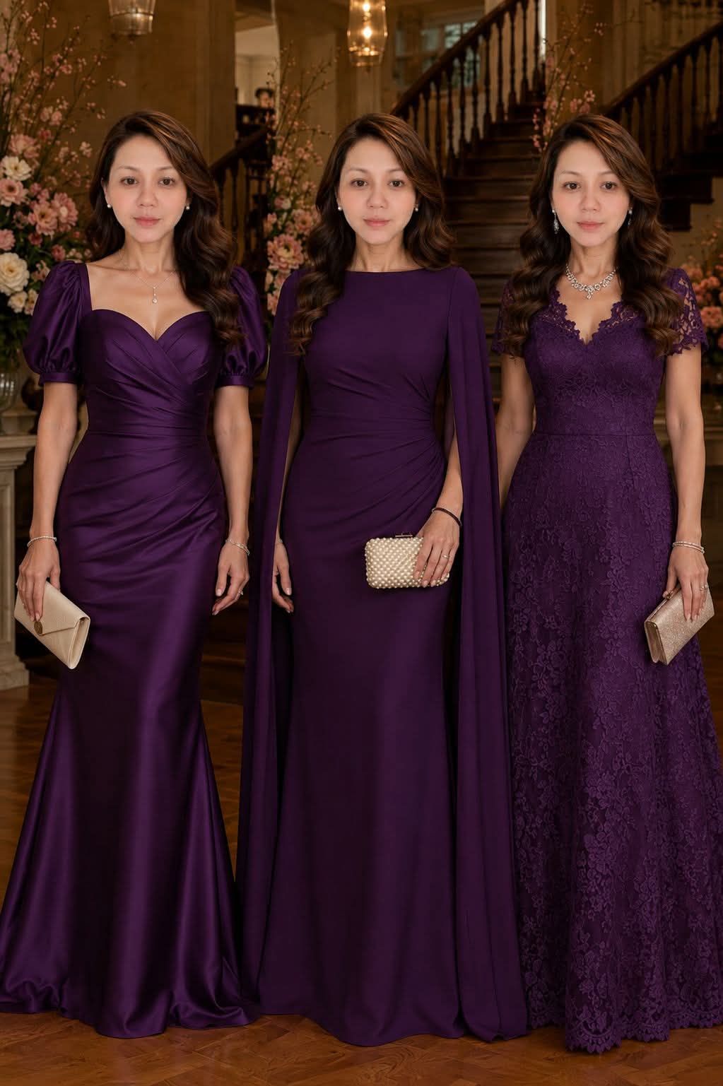 purple suits and dresses Women Pantsuits Wedding Tuxedos Party Wear Formal Business Suits at Amazon Women's Clothing store High waist design with self tie highlights the flattering waistline Clarisse Dress 811124