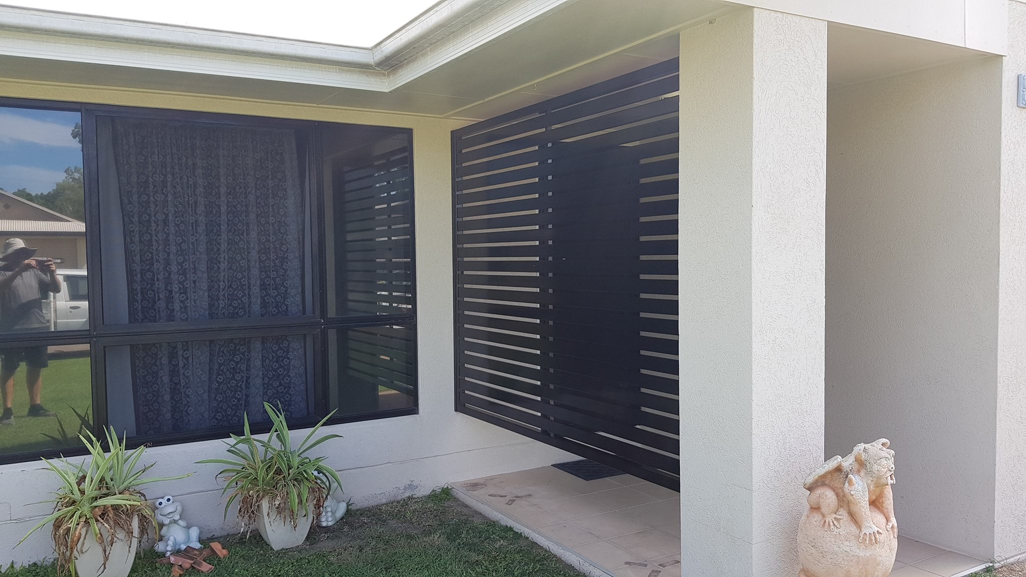 ScreenNshade - A portico entrance screen we installed last...