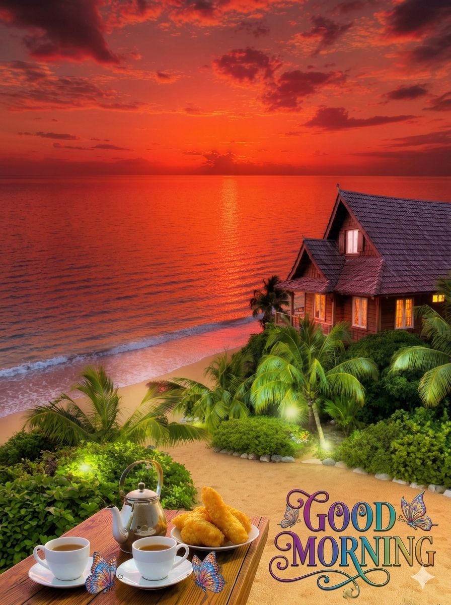 Good morning friends E 半山建“ الا LI II GOOD MORNING