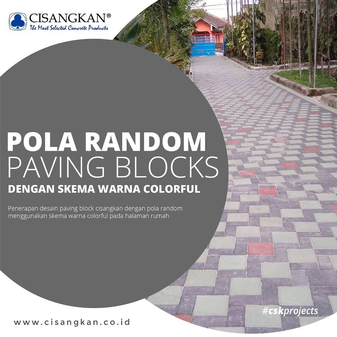 Cisangkan - . Penerapan desain dengan pola random...