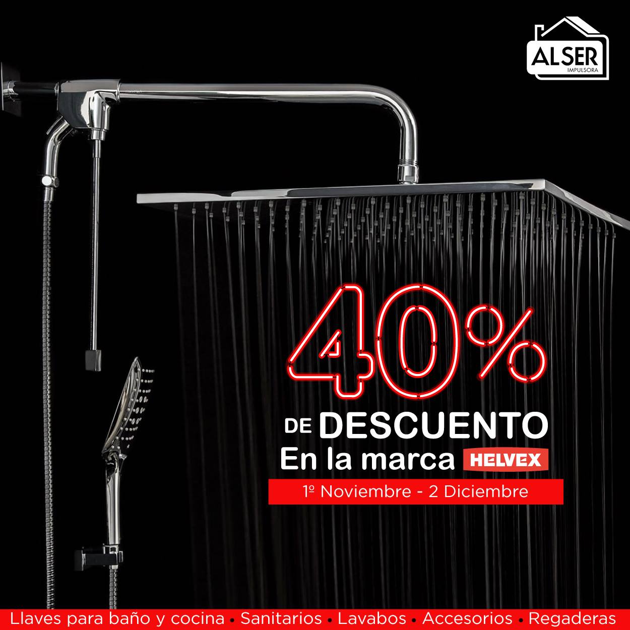 Alser - ‼️Date un buen baño con el Buen Mes de #Helvex‼️🚿...