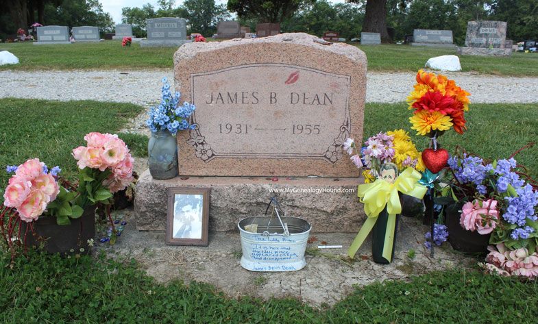 The grave of James Dean 1931-1955!