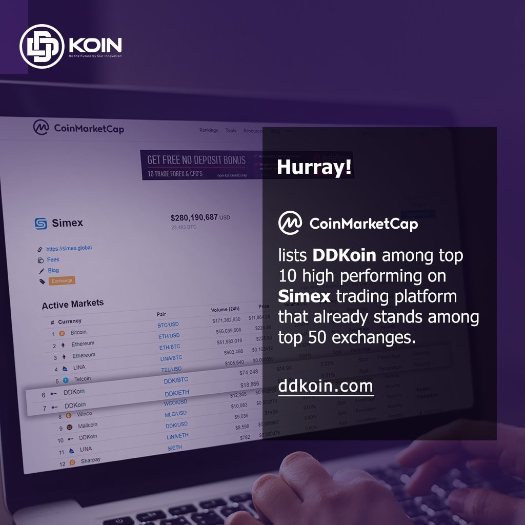 ว้าววว!!! CoinMarketCap แสดง DDKoin ใน... - DDK Club Thailand | Facebook