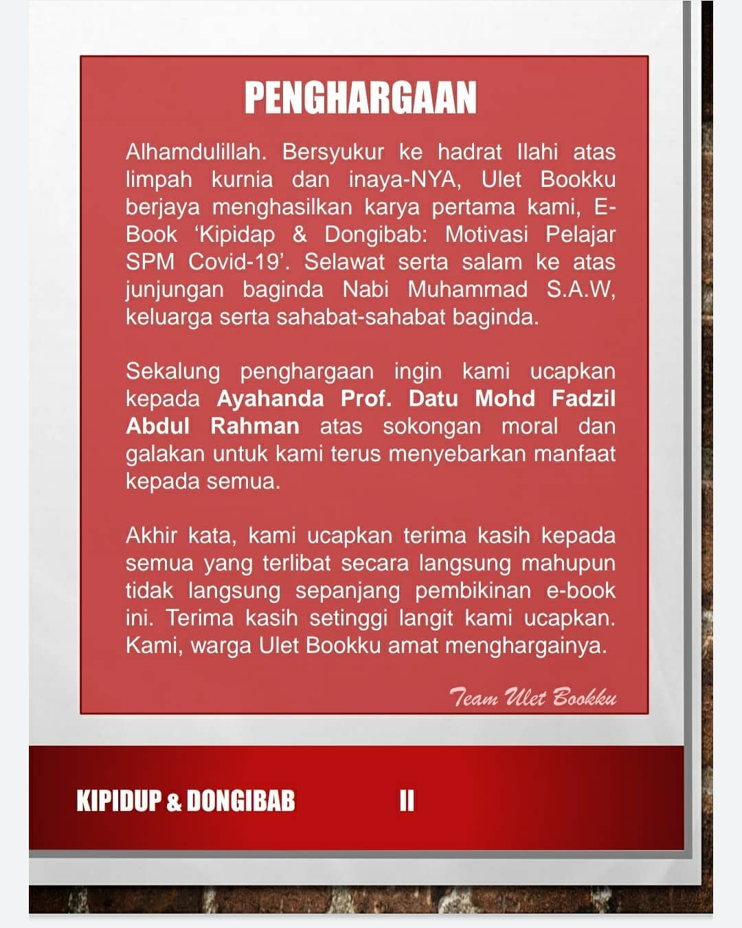 Ulet Bookku Teaser Pelancaran E Buku Kipidap Dongibab Facebook