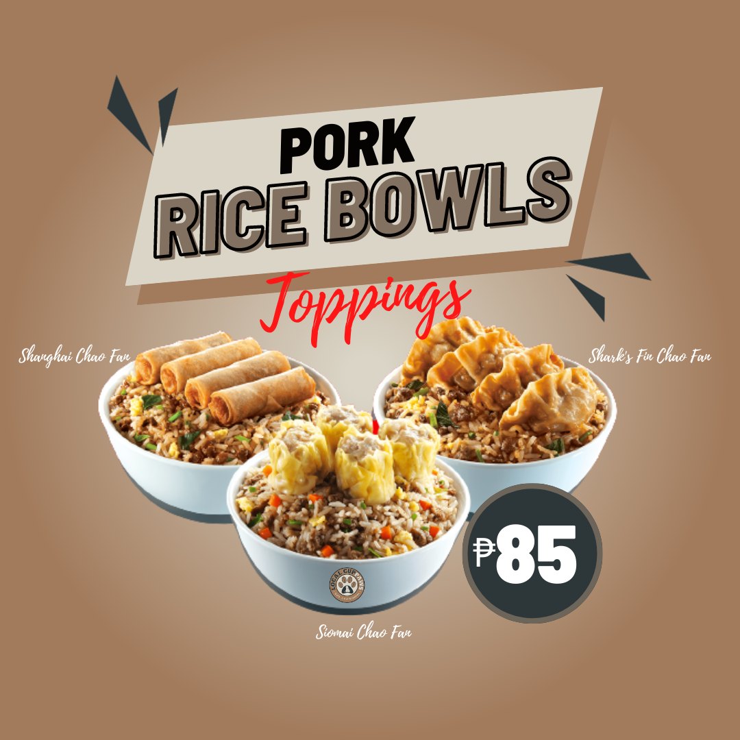 Mako - Our newest addition to our menu is Pork Rice Bowls with three ...