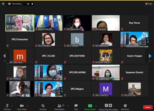 SPC InterLink Office conducts the first batch for 2021 of virtual ...