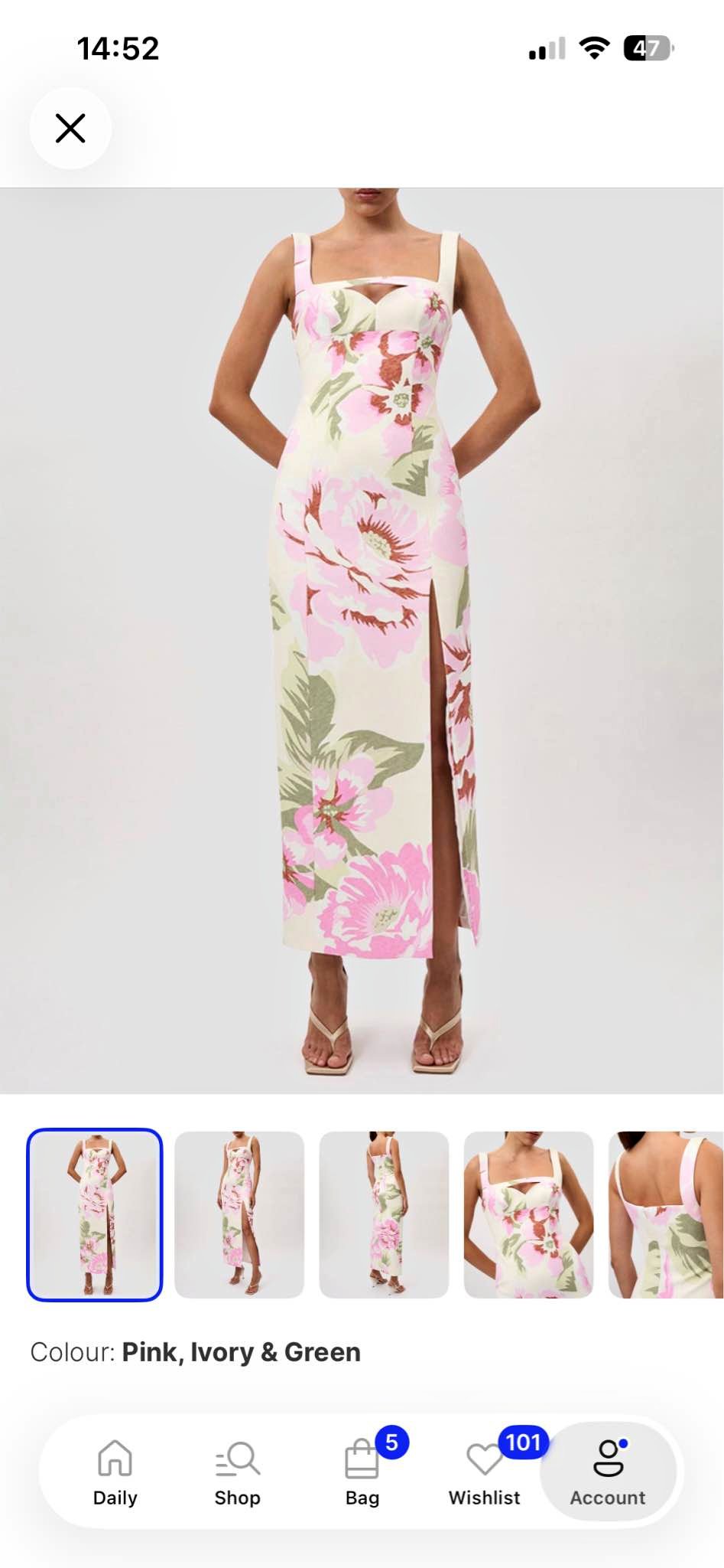 Scanlan Theodore Italian Watercolour Dress (Raspberry) - Dresses ...
