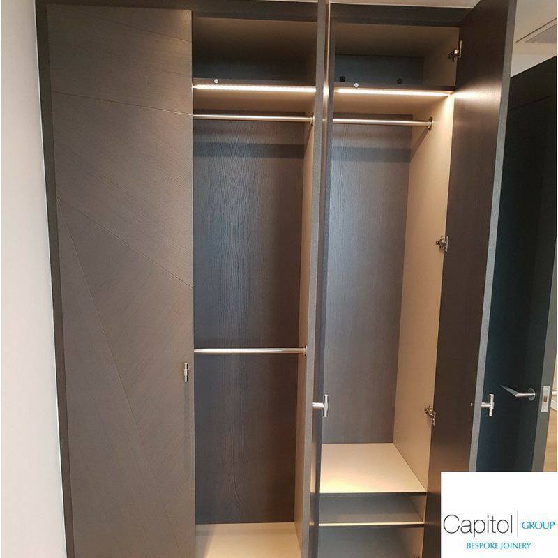 Capitol - #Oak triple door #Wardrobe with hanging space and shelving ...