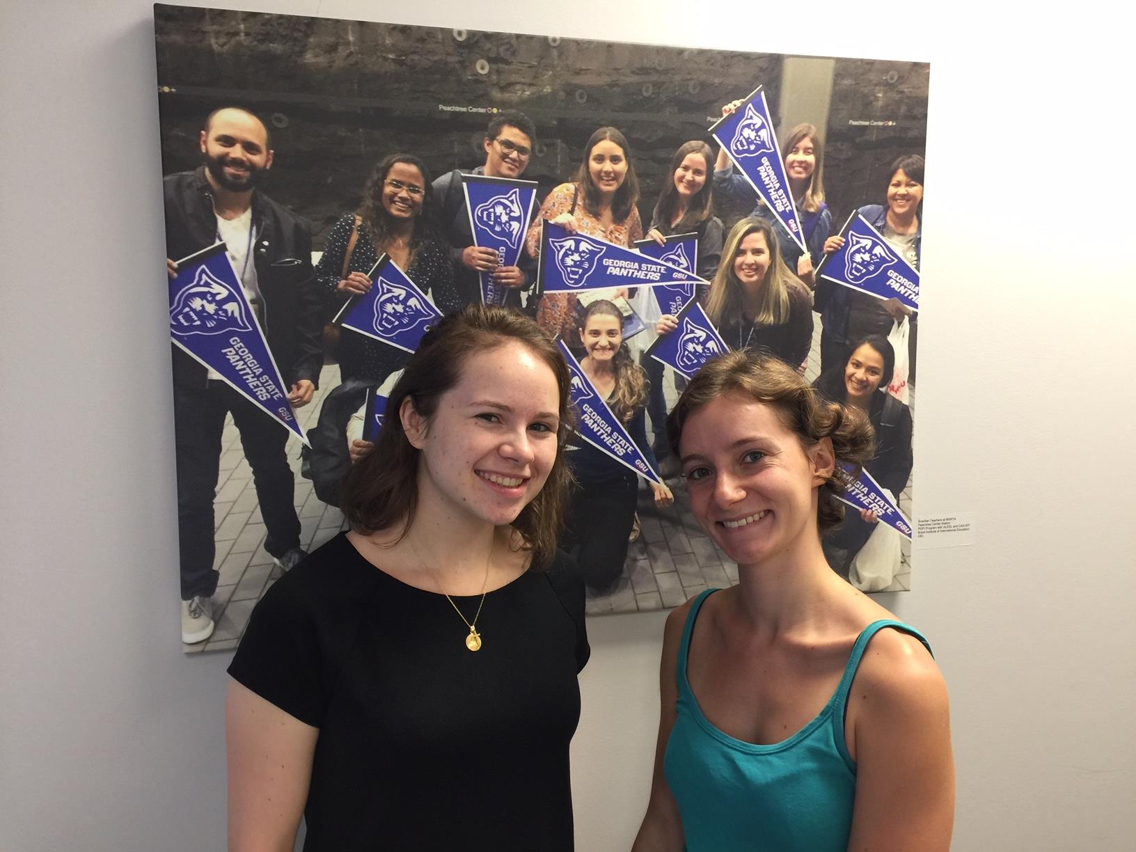 Here are Mathilde and Madeleine from UVSQ-France visiting CAS ...