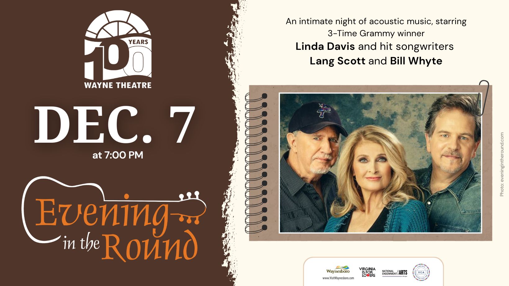 'Evening In The Round' - Linda Davis, Lang Scott & Bill Whyte (Concert)
