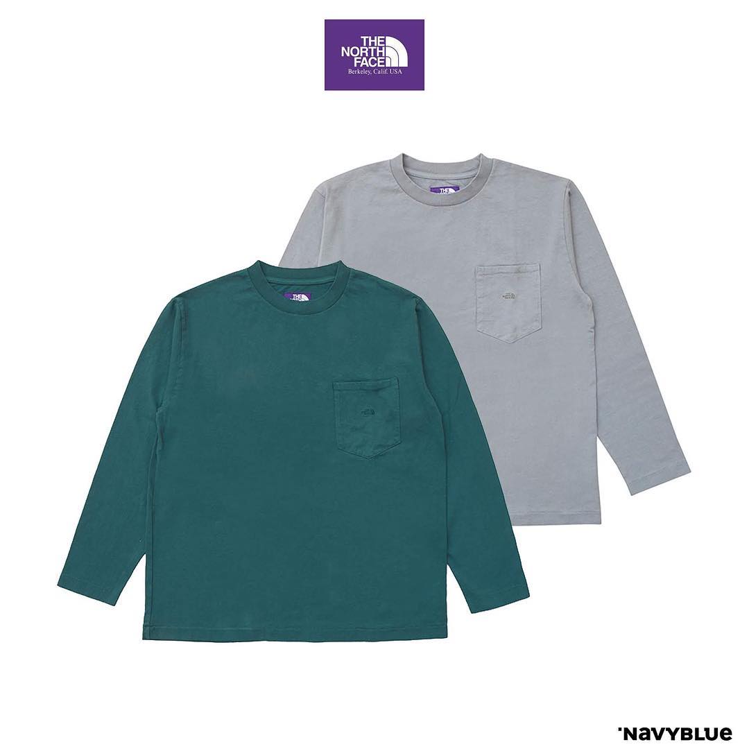 Navyblue - ・ THE NORTH FACE PURPLE LABEL NT3901N 7oz L/S Pocket 