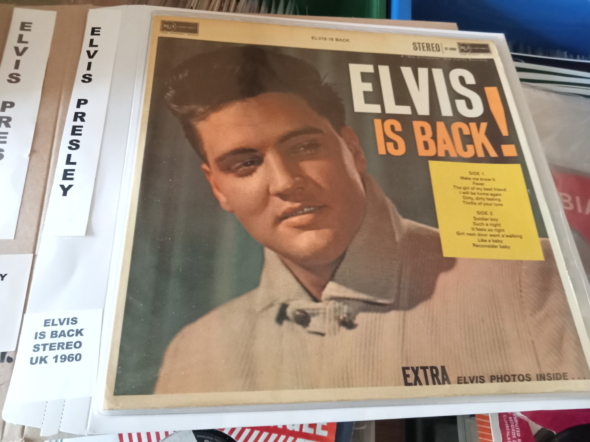 Elvis is Back. UK Press from 1960 (His first Stereo Album Release)