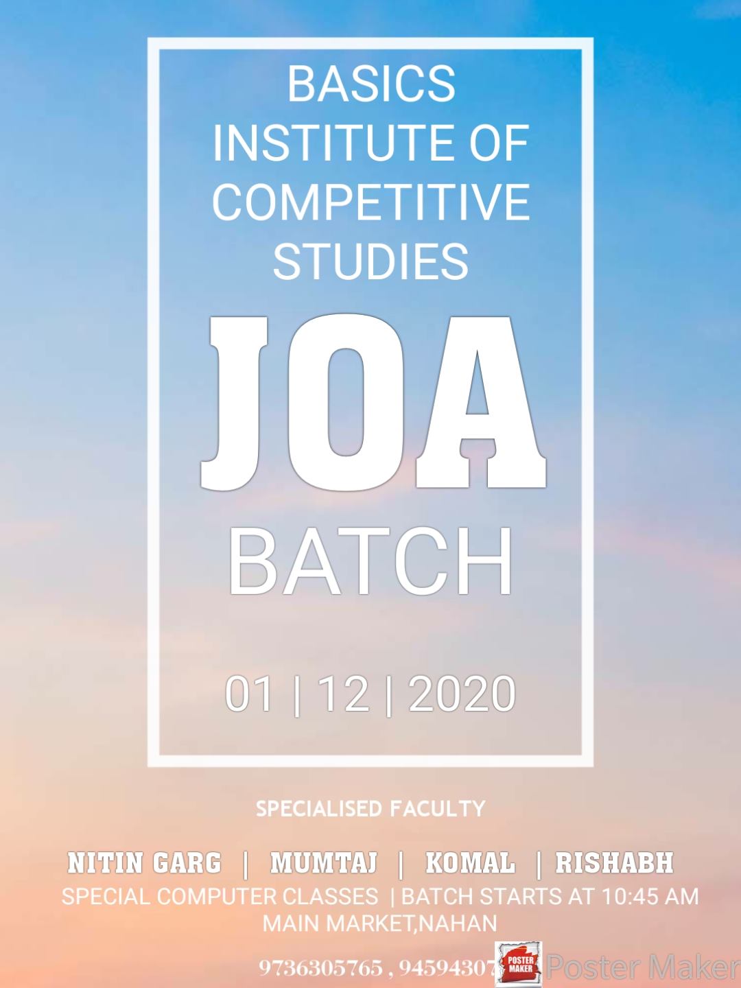 Basics Institute of Competitive Studies | Nahan