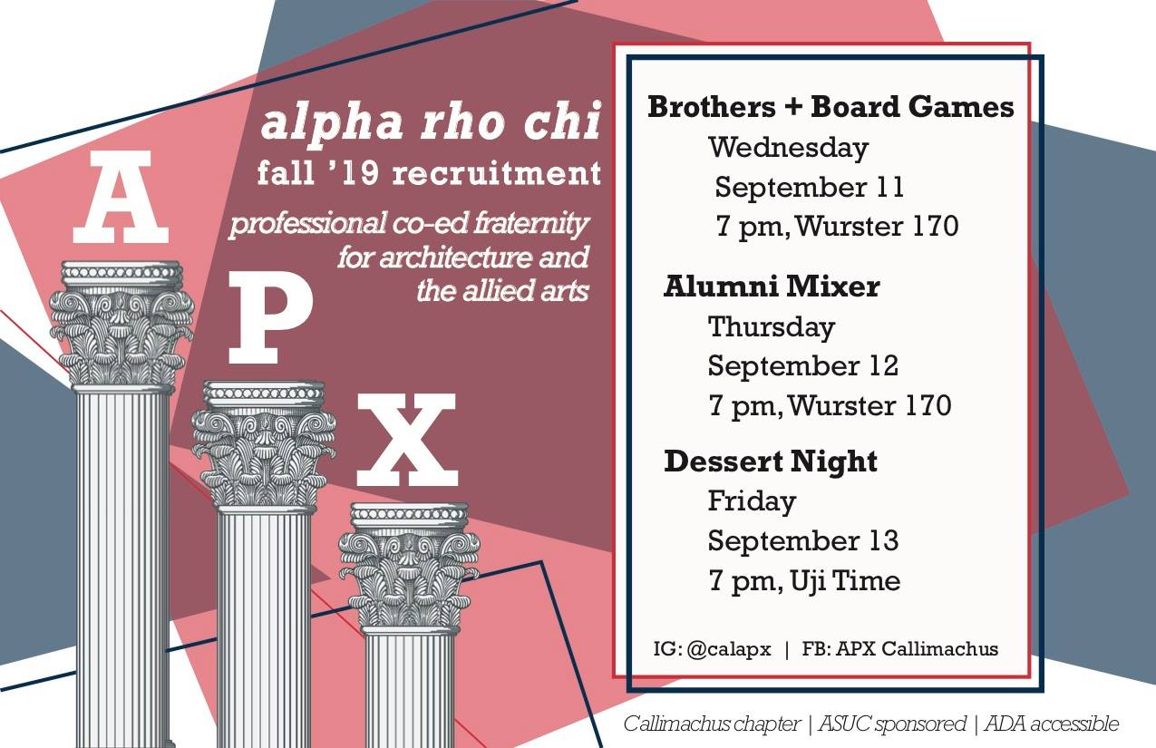 Alpha Rho Chi Callimachus | Berkeley CA
