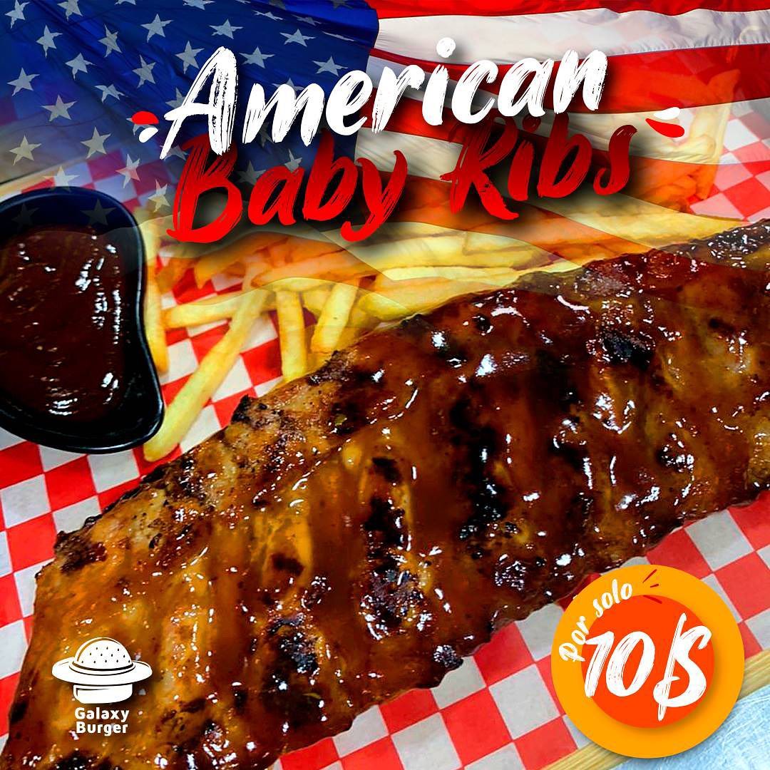 Galaxy Burger - NUEVAS American Baby Ribs! . Las...