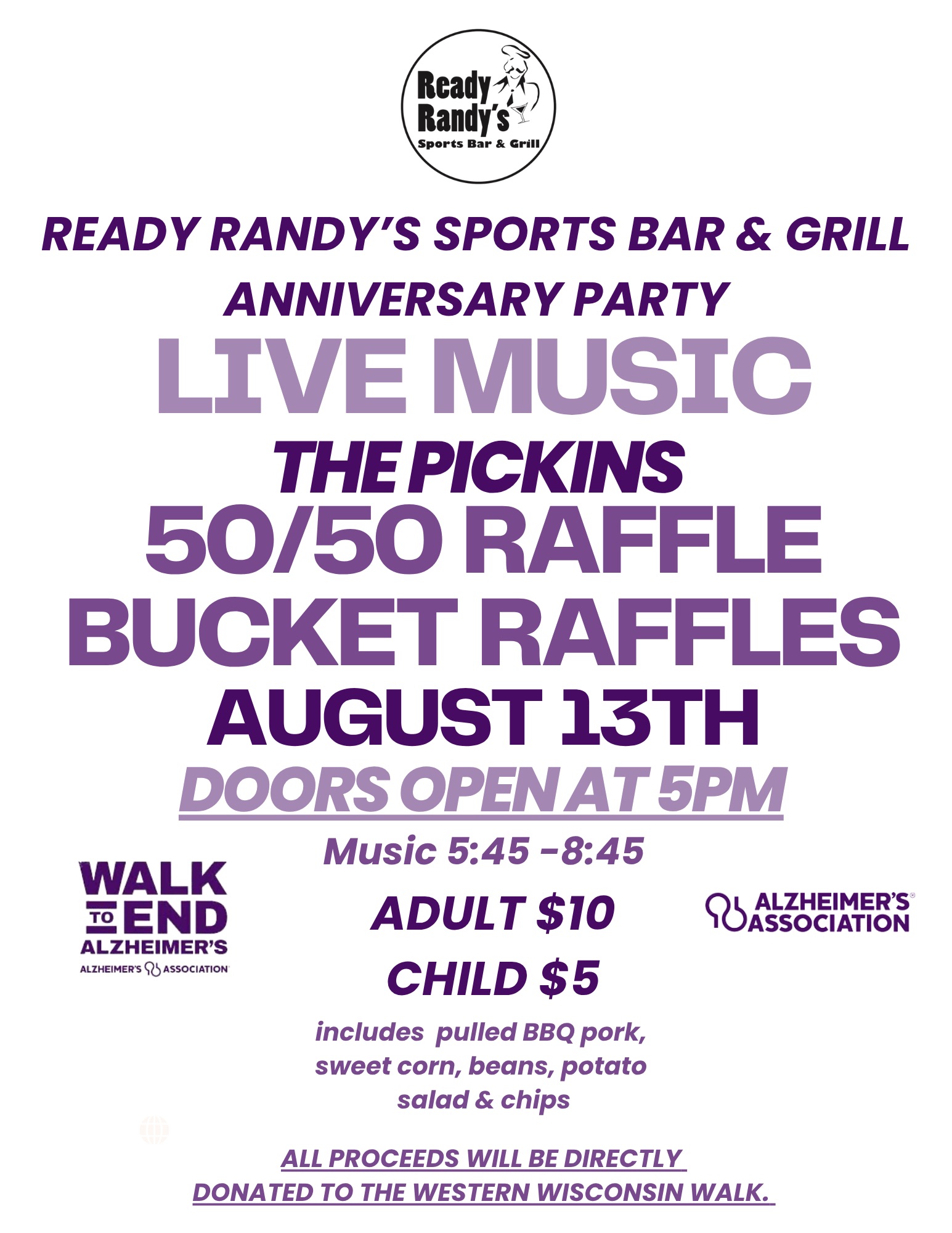 🎉 Ready Randy’s Sports Bar & Grill Anniversary Party