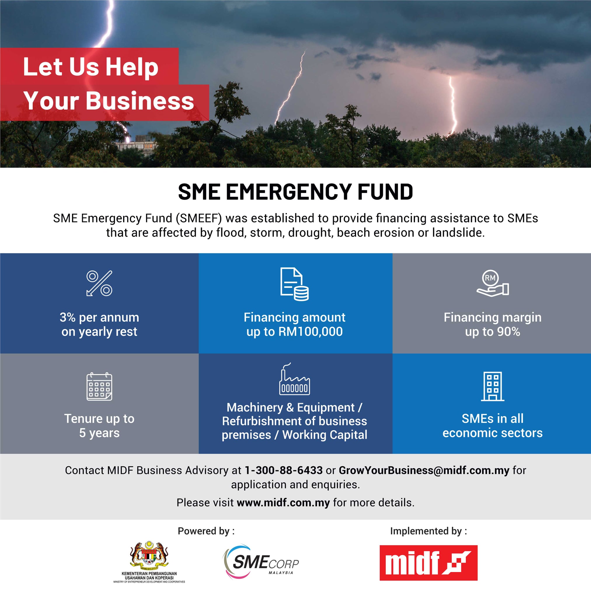 MIDF - Let Us Help Your Business. SME Emergency Fund... | Facebook