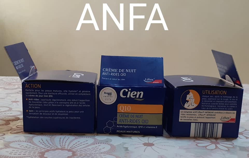 Crème De Nuit Anti-rides Cien Acide Hyaluronique Q10 Vitamine E 50ml - Neuf