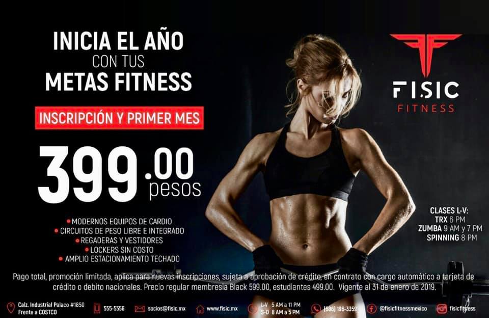 Fisic - Inicia el año nuevo con tus metas Fitness. Inscríbete en FISIC ...