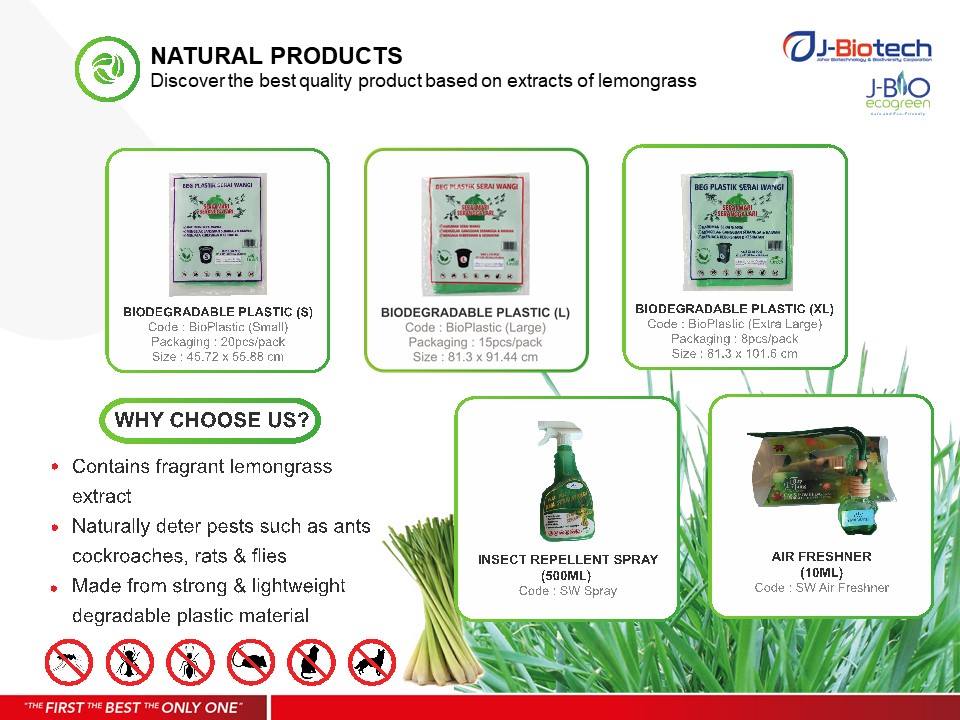 J-Biotech - Produk berasaskan Serai Wangi, inovasi terkini ke arah ...