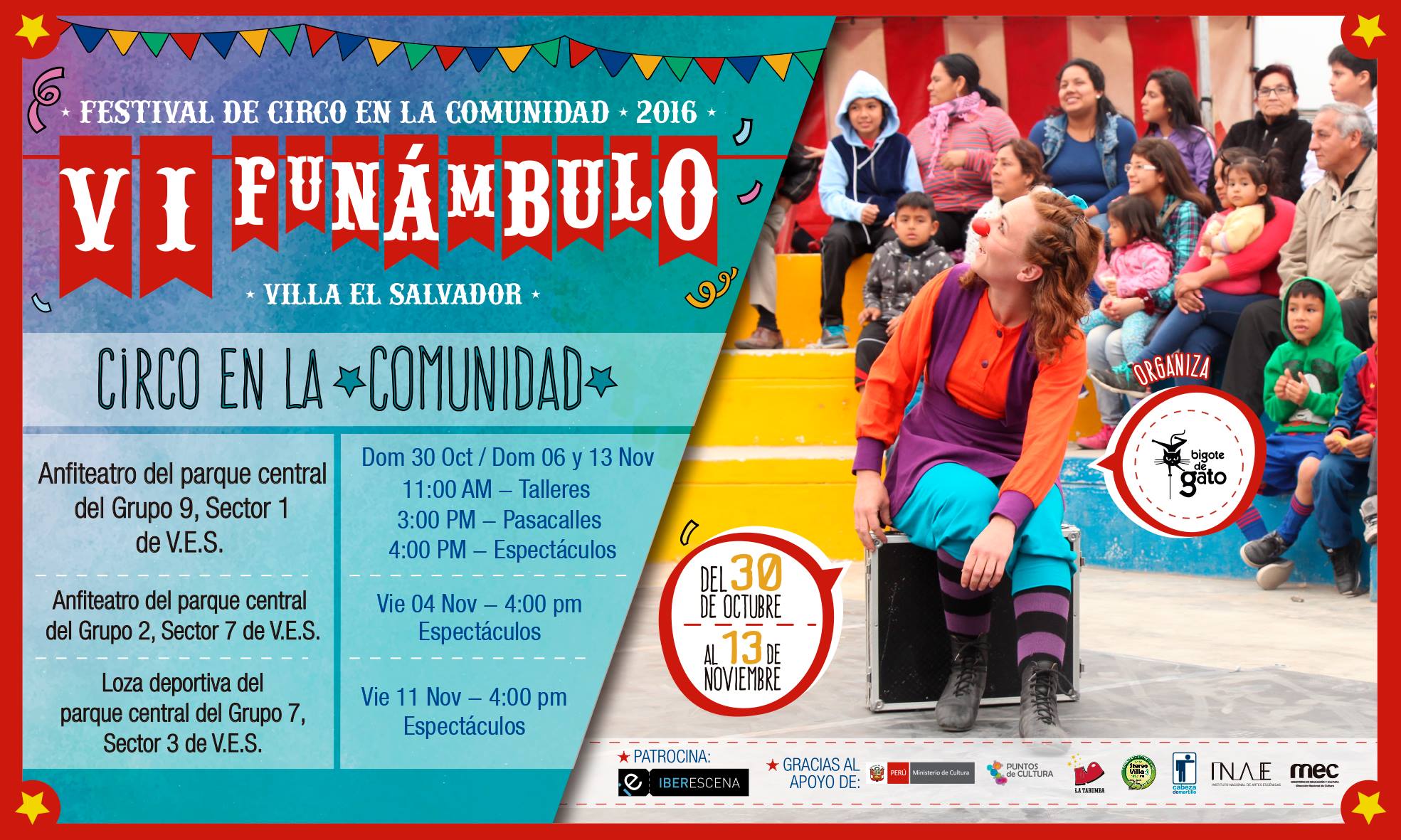 Funámbulo - Festival de Circo en la Comunidad de Villa El Salvador ...