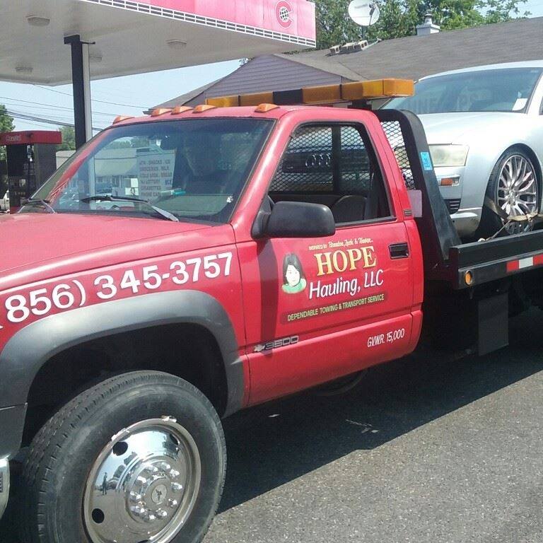 Hope Hauling - New radiator hose on. One tow down. Ready...