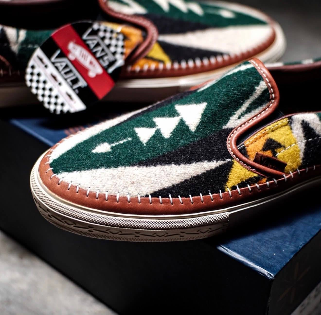 Vans Vault x Pendleton collaboration shoes
