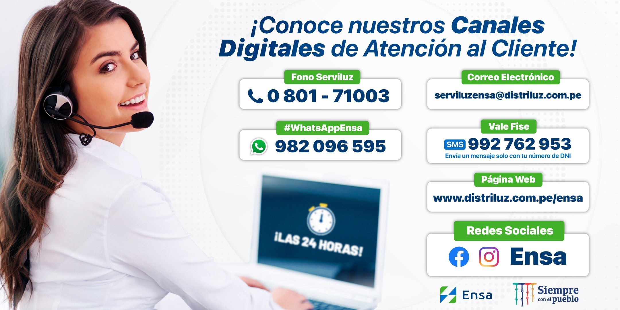 Ensa - 👉¡Conoce nuestros Canales Digitales de Atención al... | Facebook