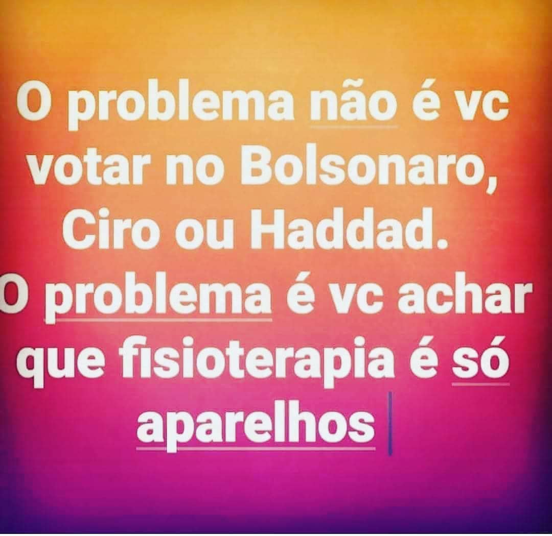 Equipe Fisioterapia Especializada - Que problemão hein!!! # ...