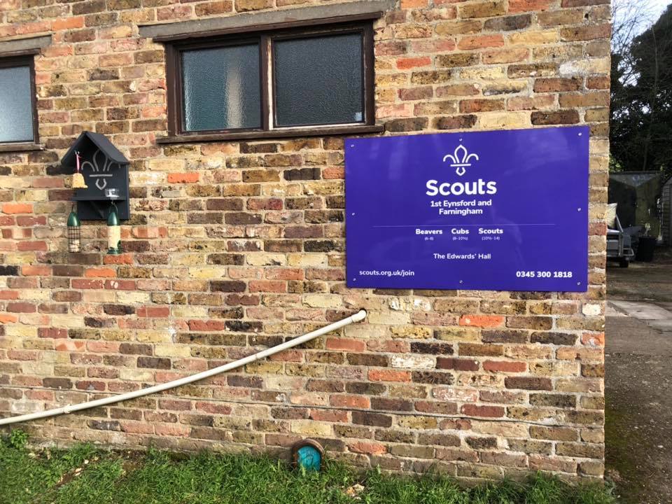 Our new sign is... - 1st Eynsford & Farningham Scout Group | Facebook