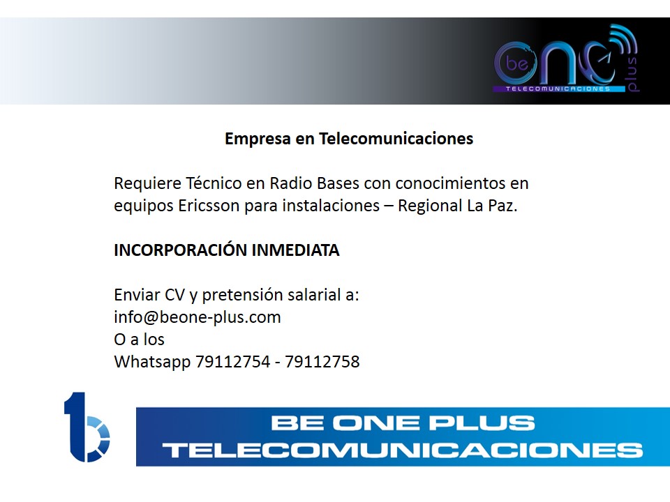 Be One Telecomunicaciones - Home