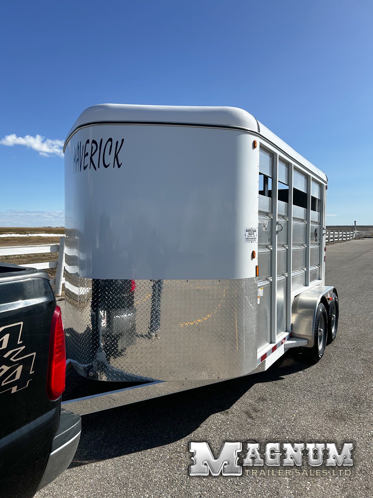 2027 Maverick 13' 2 horse stock combo bumper pull trailer - Livestock ...