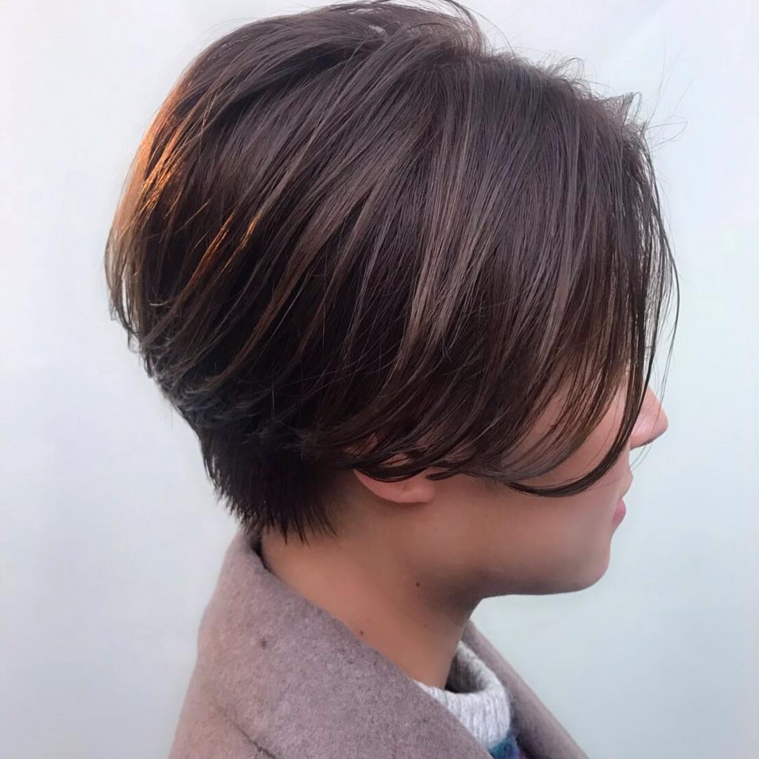 Yah アッシュベージュ ハンサムショート パーマスタイル ドライだけで可愛いヘアスタイル Facebook