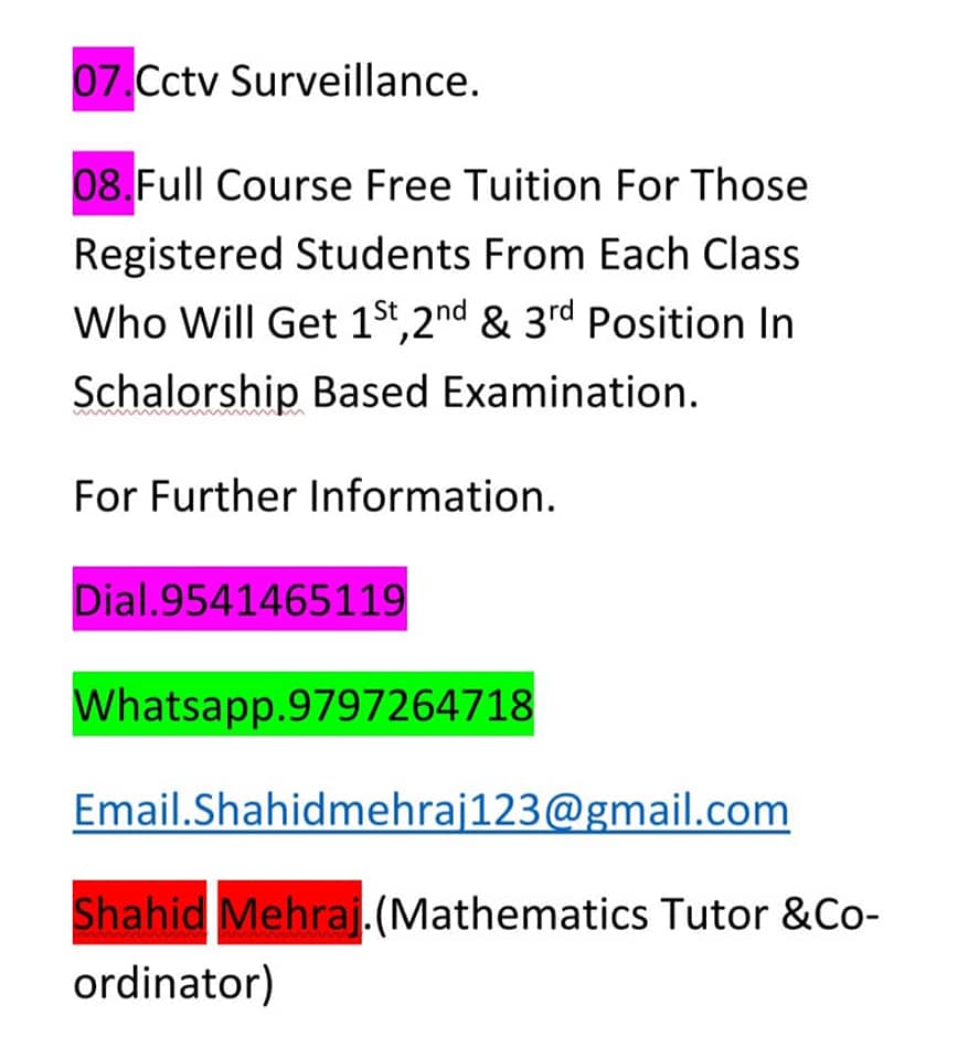 Umeed Coaching Centre Sheeri