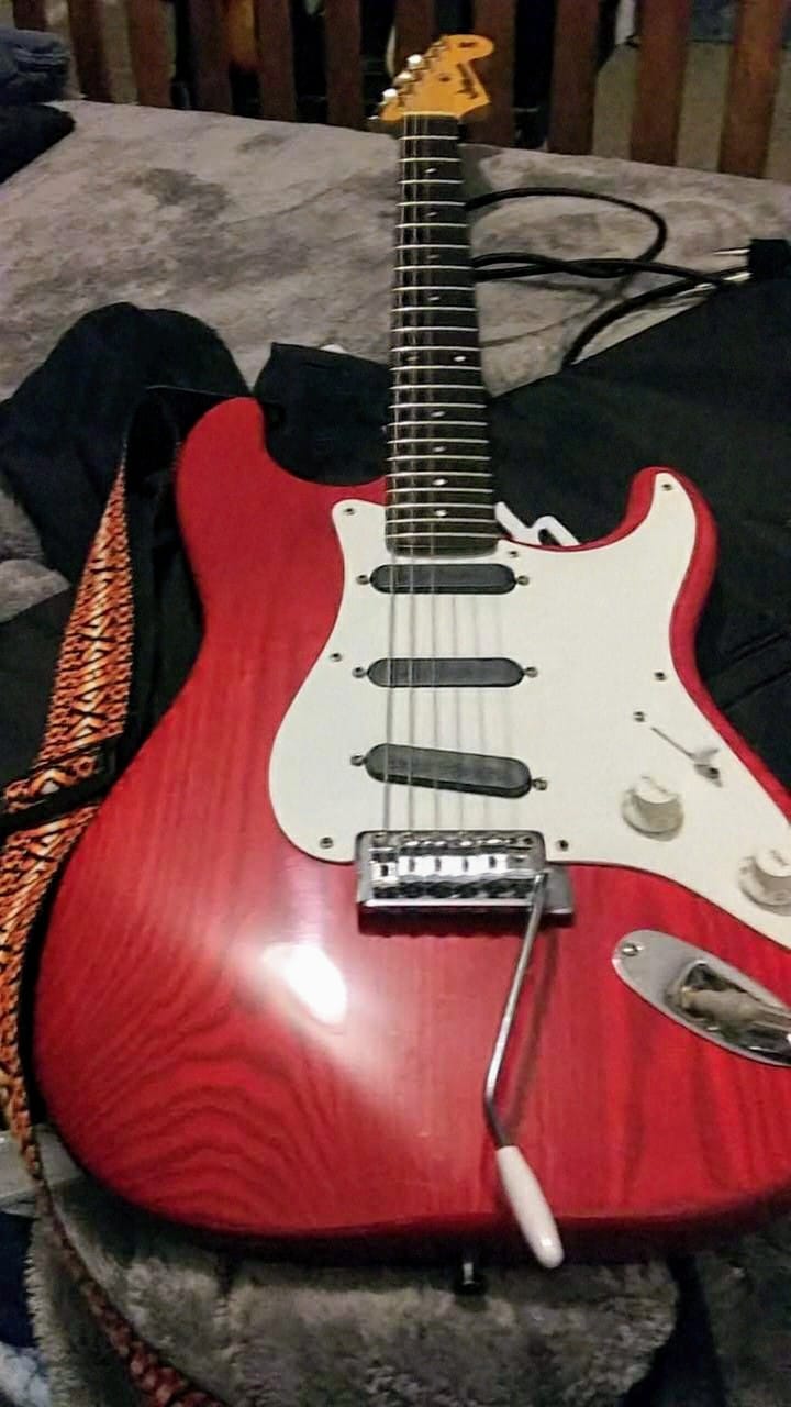 Early Moon Strat with custom upgrades and vintage pickups