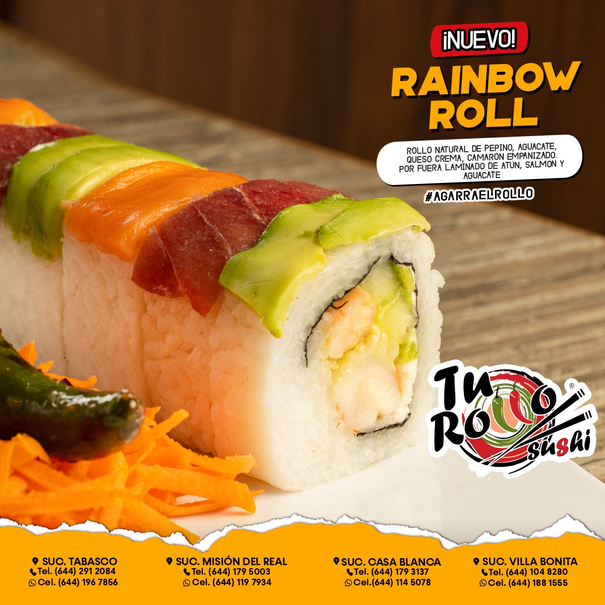 Tu Rollo Sushi - ¡Con una deliciosa variedad de sabores,...