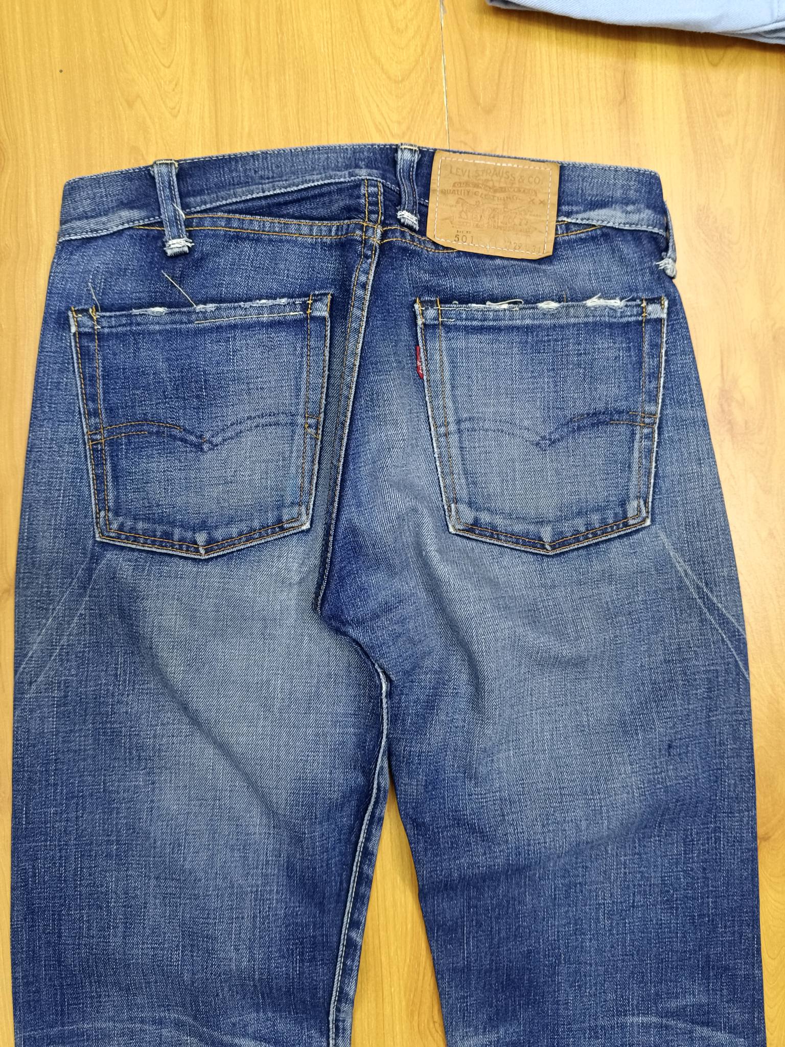 LEVIS LVC Vintage 90 66501xx Big E Original patchwork Designer cut