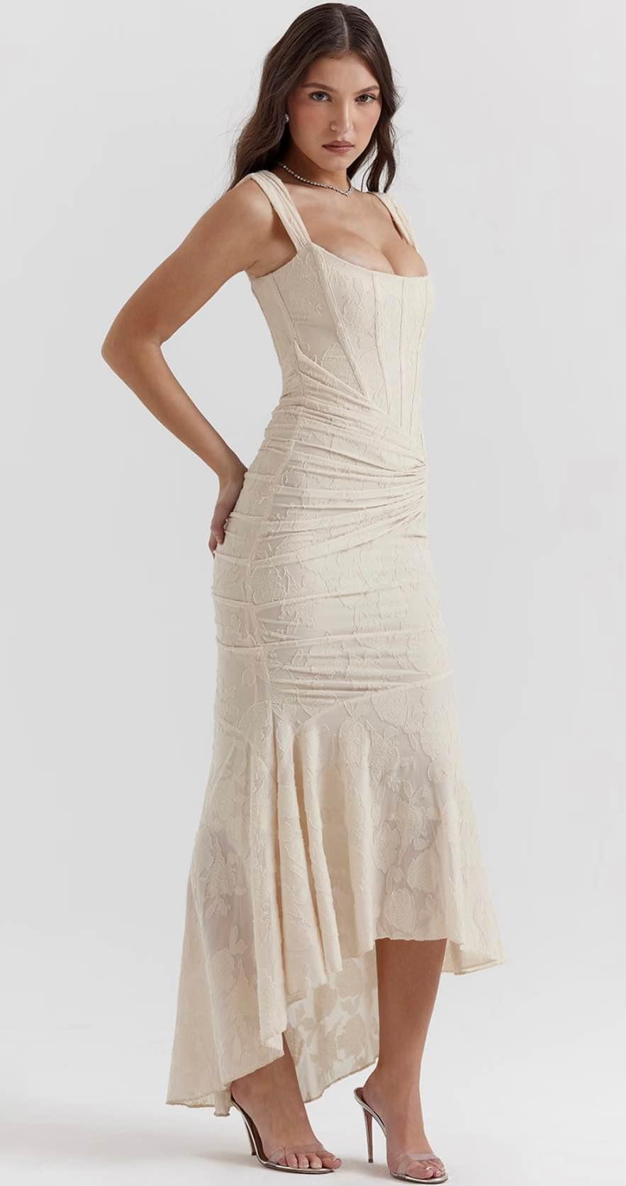 cotton linen ruffle dress Rust Midi with Fitted Waist and Detail Size:ONE-SIZE Floral detail Cut out sale-20260123 When it comes to