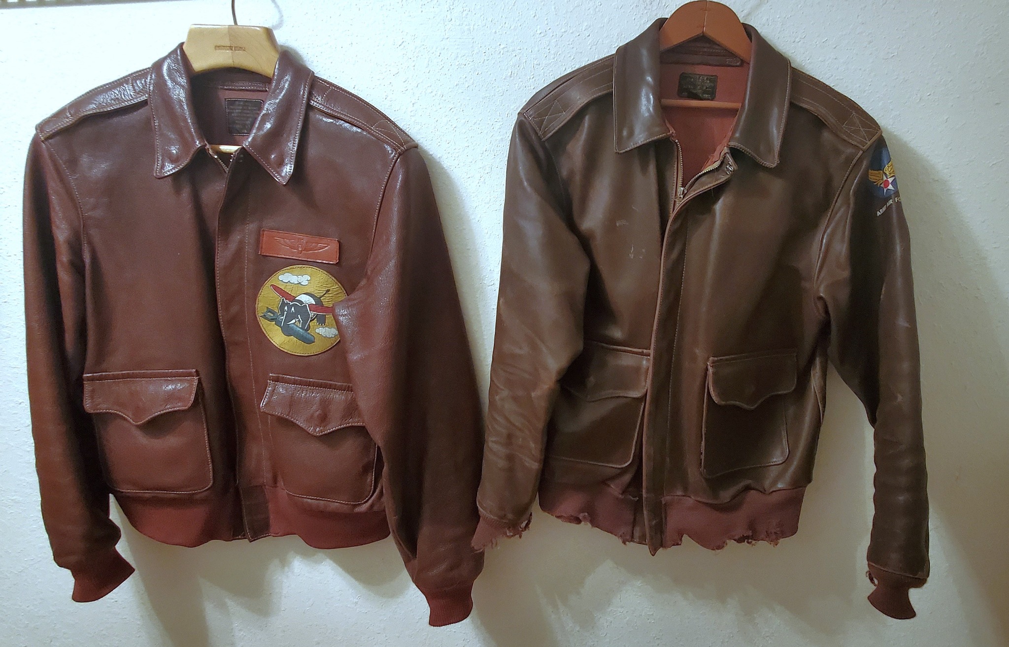Restoring Eastman Leather Co. A-2 flight jacket