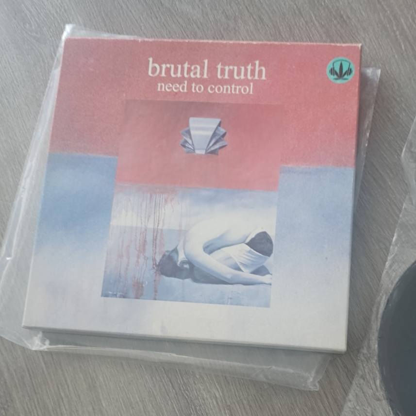 Brutal Truth's Need to Control box set with multiple record sizes