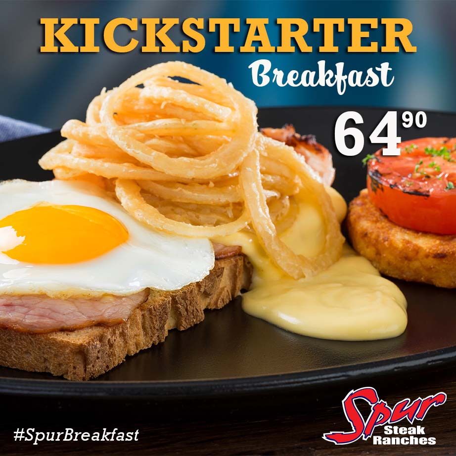 Silver Eagle Spur Steak Ranch - Kickstarter Breakfast 💛 1 Fried egg, 2 ...