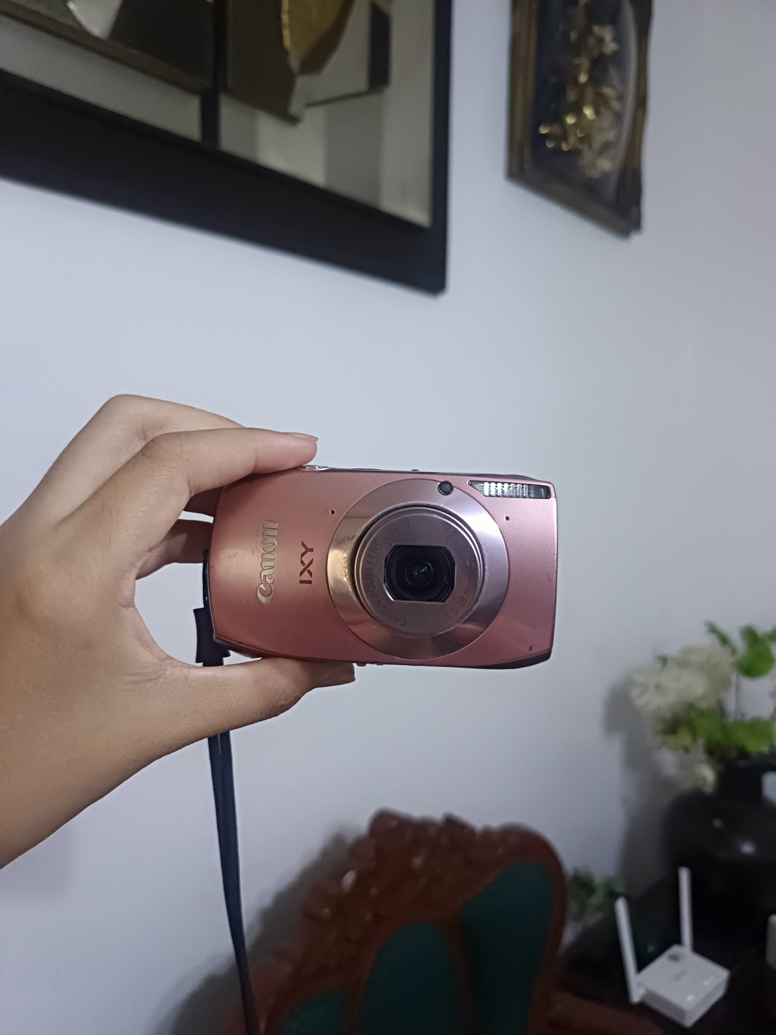 Canon IXY 31S camera for sale in baby pink