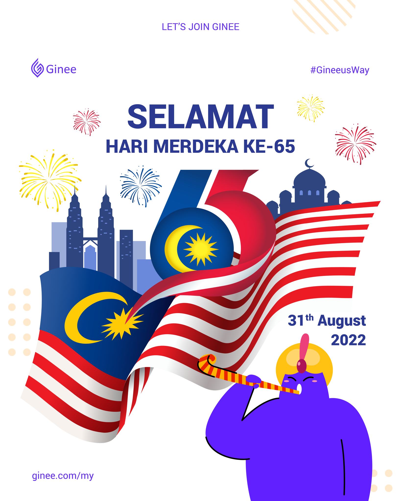 Ginee Malaysia - Selamat Hari Merdeka ke-65! 🎉 Pelbagai...